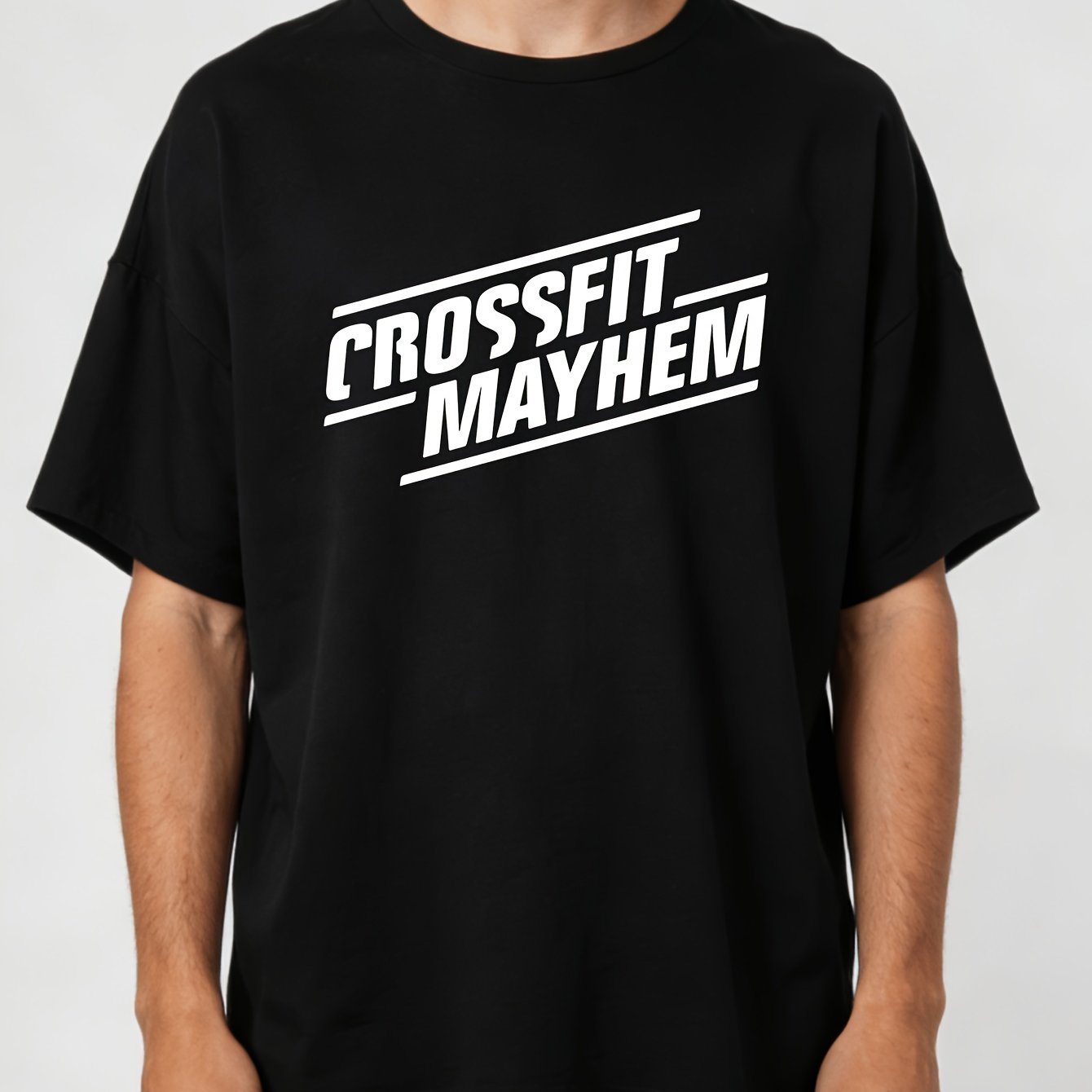 Crossfit Mayhem - تي شيرت رجالي بنمط كروس فيت